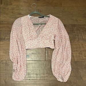 Pink Floral Blouse